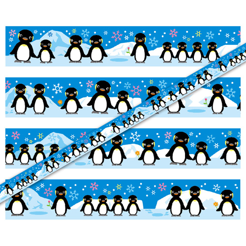 マスキングテープ：M010：ペンギン親子